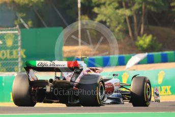 World © Octane Photographic Ltd. Formula 1 – Formula 1 – Hungarian Grand Prix - Hungaroring, Hungary. Friday 29th July 2022 Practice 2. Alfa Romeo F1 Team Orlen C42 - Guanyu Zhou.