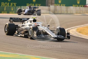 World © Octane Photographic Ltd. Formula 1 – Formula 1 – Hungarian Grand Prix - Hungaroring, Hungary. Friday 29th July 2022 Practice 2. Scuderia AlphaTauri AT03 - Yuki Tsunoda.