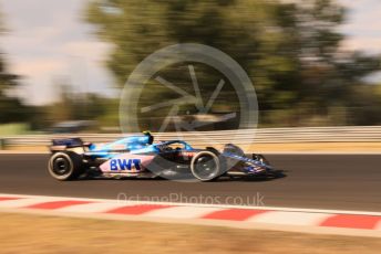 World © Octane Photographic Ltd. Formula 1 – Formula 1 – Hungarian Grand Prix - Hungaroring, Hungary. Friday 29th July 2022 Practice 2. BWT Alpine F1 Team A522 - Esteban Ocon.