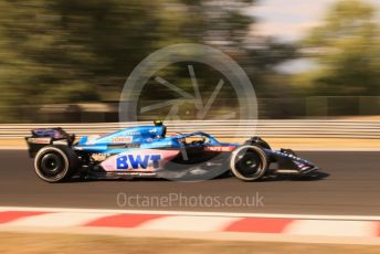 World © Octane Photographic Ltd. Formula 1 – Formula 1 – Hungarian Grand Prix - Hungaroring, Hungary. Friday 29th July 2022 Practice 2. BWT Alpine F1 Team A522 - Esteban Ocon.