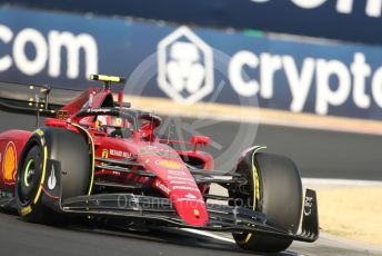 World © Octane Photographic Ltd. Formula 1 – Formula 1 – Hungarian Grand Prix - Hungaroring, Hungary. Friday 29th July 2022 Practice 2. Scuderia Ferrari F1-75 - Carlos Sainz.