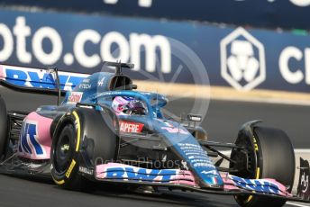 World © Octane Photographic Ltd. Formula 1 – Formula 1 – Hungarian Grand Prix - Hungaroring, Hungary. Friday 29th July 2022 Practice 2. BWT Alpine F1 Team A522 - Fernando Alonso.