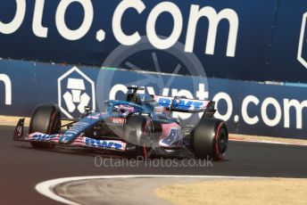 World © Octane Photographic Ltd. Formula 1 – Formula 1 – Hungarian Grand Prix - Hungaroring, Hungary. Friday 29th July 2022 Practice 2. BWT Alpine F1 Team A522 - Fernando Alonso.