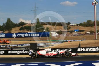 World © Octane Photographic Ltd. Formula 1 – Formula 1 – Hungarian Grand Prix - Hungaroring, Hungary. Friday 29th July 2022 Practice 2. Haas F1 Team VF-22 - Mick Schumacher.