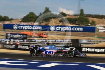 World © Octane Photographic Ltd. Formula 1 – Formula 1 – Hungarian Grand Prix - Hungaroring, Hungary. Friday 29th July 2022 Practice 2. BWT Alpine F1 Team A522 - Esteban Ocon.