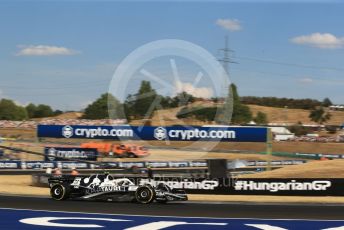 World © Octane Photographic Ltd. Formula 1 – Formula 1 – Hungarian Grand Prix - Hungaroring, Hungary. Friday 29th July 2022 Practice 2. Scuderia AlphaTauri AT03 - Yuki Tsunoda.