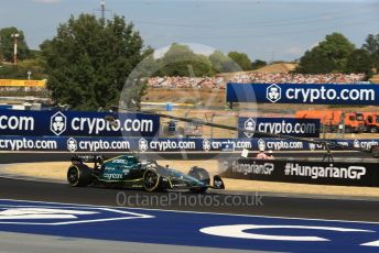 World © Octane Photographic Ltd. Formula 1 – Formula 1 – Hungarian Grand Prix - Hungaroring, Hungary. Friday 29th July 2022 Practice 2. Aston Martin Aramco Cognizant F1 Team AMR22 - Sebastian Vettel.