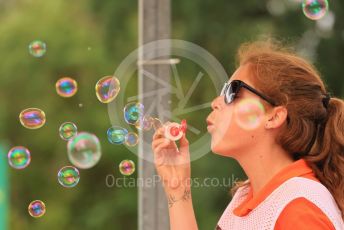 World © Octane Photographic Ltd. Formula 1 – Formula 1 – Hungarian Grand Prix - Hungaroring, Hungary. Saturday 30th July 2022 Qualifying. A marshal relaxing prior to qualifying.