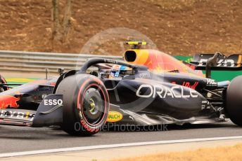 World © Octane Photographic Ltd. Formula 1 – Formula 1 – Hungarian Grand Prix - Hungaroring, Hungary. Saturday 30th July 2022 Qualifying. Oracle Red Bull Racing RB18 – Sergio Perez.