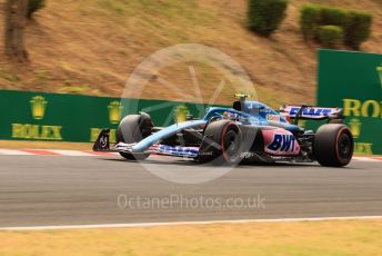 World © Octane Photographic Ltd. Formula 1 – Formula 1 – Hungarian Grand Prix - Hungaroring, Hungary. Saturday 30th July 2022 Qualifying. BWT Alpine F1 Team A522 - Esteban Ocon.