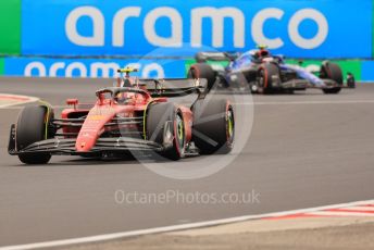World © Octane Photographic Ltd. Formula 1 – Formula 1 – Hungarian Grand Prix - Hungaroring, Hungary. Saturday 30th July 2022 Qualifying. Scuderia Ferrari F1-75 - Carlos Sainz.