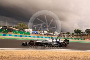 World © Octane Photographic Ltd. Formula 1 – Formula 1 – Hungarian Grand Prix - Hungaroring, Hungary. Saturday 30th July 2022 Qualifying. Scuderia AlphaTauri AT03 - Pierre Gasly.