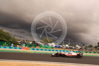 World © Octane Photographic Ltd. Formula 1 – Formula 1 – Hungarian Grand Prix - Hungaroring, Hungary. Saturday 30th July 2022 Qualifying. Haas F1 Team VF-22 - Mick Schumacher.