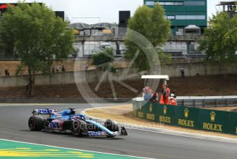 World © Octane Photographic Ltd. Formula 1 – Formula 1 – Hungarian Grand Prix - Hungaroring, Hungary. Saturday 30th July 2022 Qualifying. BWT Alpine F1 Team A522 - Fernando Alonso.