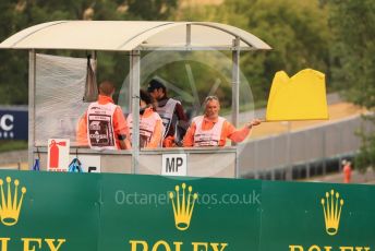 World © Octane Photographic Ltd. Formula 1– Hungarian Grand Prix - Hungaroring, Hungary. Sunday 31st July 2022 Race. Pre-race yellow flag.