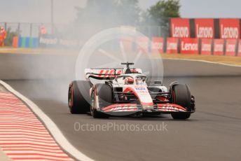 World © Octane Photographic Ltd. Formula 1– Hungarian Grand Prix - Hungaroring, Hungary. Sunday 31st July 2022 Race out laps. Haas F1 Team VF-22 - Kevin Magnussen.