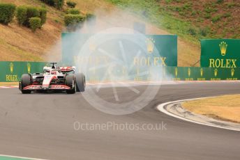 World © Octane Photographic Ltd. Formula 1– Hungarian Grand Prix - Hungaroring, Hungary. Sunday 31st July 2022 Race Green Flag lap. Haas F1 Team VF-22 - Kevin Magnussen.