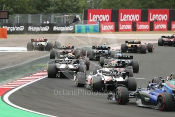 World © Octane Photographic Ltd. Formula 1– Hungarian Grand Prix - Hungaroring, Hungary. Sunday 31st July 2022 Race. Mercedes-AMG Petronas F1 Team F1 W13 - Lewis Hamilton runs wide.