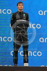 World © Octane Photographic Ltd. Formula 1– Hungarian Grand Prix - Hungaroring, Hungary. Sunday 31st July 2022 Podium. Mercedes-AMG Petronas F1 Team F1 W13 - George Russell.