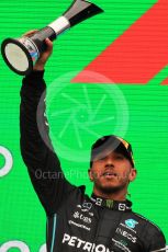 World © Octane Photographic Ltd. Formula 1– Hungarian Grand Prix - Hungaroring, Hungary. Sunday 31st July 2022 Podium. Mercedes-AMG Petronas F1 Team F1 W13 - Lewis Hamilton.