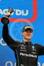 World © Octane Photographic Ltd. Formula 1– Hungarian Grand Prix - Hungaroring, Hungary. Sunday 31st July 2022 Podium. Mercedes-AMG Petronas F1 Team F1 W13 - George Russell.