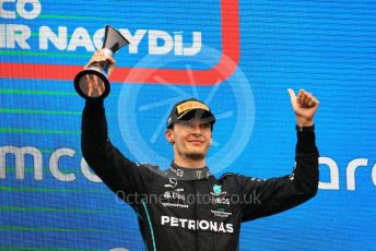 World © Octane Photographic Ltd. Formula 1– Hungarian Grand Prix - Hungaroring, Hungary. Sunday 31st July 2022 Podium. Mercedes-AMG Petronas F1 Team F1 W13 - George Russell.