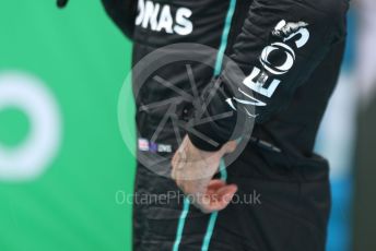 World © Octane Photographic Ltd. Formula 1– Hungarian Grand Prix - Hungaroring, Hungary. Sunday 31st July 2022 Parc Ferme. Mercedes-AMG Petronas F1 Team F1 W13 - Lewis Hamilton.