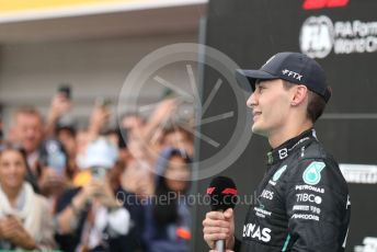 World © Octane Photographic Ltd. Formula 1– Hungarian Grand Prix - Hungaroring, Hungary. Sunday 31st July 2022 Parc Ferme. Mercedes-AMG Petronas F1 Team F1 W13 - George Russell.