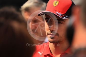 World © Octane Photographic Ltd. Formula 1 – Formula 1 – Hungarian Grand Prix - Hungaroring, Hungary. Thursday 28th July 2022 Paddock. Scuderia Ferrari F1-75 - Charles Leclerc.