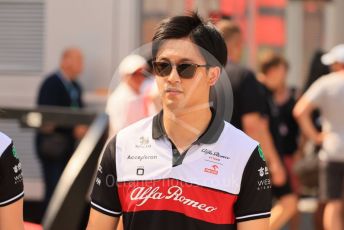 World © Octane Photographic Ltd. Formula 1 – Formula 1 – Hungarian Grand Prix - Hungaroring, Hungary. Thursday 28th July 2022 Paddock. Alfa Romeo F1 Team Orlen C42 - Guanyu Zhou.