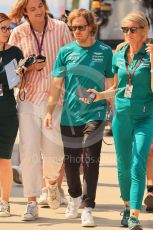 World © Octane Photographic Ltd. Formula 1 – Formula 1 – Hungarian Grand Prix - Hungaroring, Hungary. Thursday 28th July 2022 Paddock. Aston Martin Aramco Cognizant F1 Team AMR22 - Sebastian Vettel.