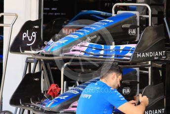 World © Octane Photographic Ltd. Formula 1 – Formula 1 – Hungarian Grand Prix - Hungaroring, Hungary. Thursday 28th July 2022 Paddock. BWT Alpine F1 Team A522.