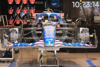 World © Octane Photographic Ltd. Formula 1 – Formula 1 – Hungarian Grand Prix - Hungaroring, Hungary. Thursday 28th July 2022 Paddock. BWT Alpine F1 Team A522.
