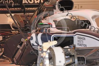 World © Octane Photographic Ltd. Formula 1 – Formula 1 – Hungarian Grand Prix - Hungaroring, Hungary. Thursday 28th July 2022 Paddock. Scuderia AlphaTauri AT03.