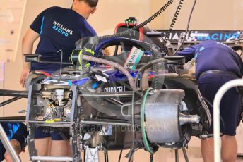 World © Octane Photographic Ltd. Formula 1 – Formula 1 – Hungarian Grand Prix - Hungaroring, Hungary. Thursday 28th July 2022 Paddock.  Williams Racing FW44.