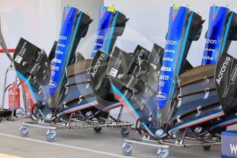 World © Octane Photographic Ltd. Formula 1 – Formula 1 – Hungarian Grand Prix - Hungaroring, Hungary. Thursday 28th July 2022 Paddock.  Williams Racing FW44.