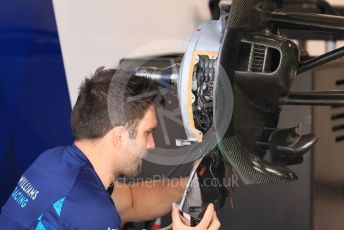 World © Octane Photographic Ltd. Formula 1 – Formula 1 – Hungarian Grand Prix - Hungaroring, Hungary. Thursday 28th July 2022 Paddock.  Williams Racing FW44.