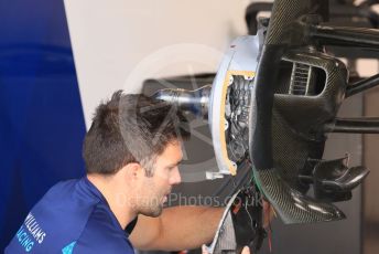 World © Octane Photographic Ltd. Formula 1 – Formula 1 – Hungarian Grand Prix - Hungaroring, Hungary. Thursday 28th July 2022 Paddock.  Williams Racing FW44.