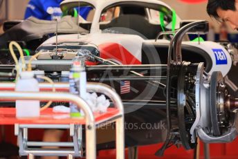 World © Octane Photographic Ltd. Formula 1 – Formula 1 – Hungarian Grand Prix - Hungaroring, Hungary. Thursday 28th July 2022 Paddock. Haas F1 Team VF-22.
