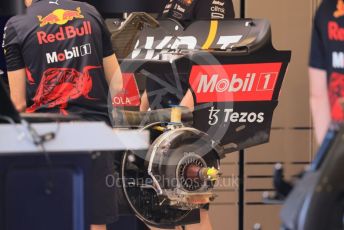 World © Octane Photographic Ltd. Formula 1 – Formula 1 – Hungarian Grand Prix - Hungaroring, Hungary. Thursday 28th July 2022 Paddock. Oracle Red Bull Racing RB18 – Sergio Perez.
