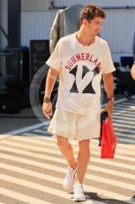 World © Octane Photographic Ltd. Formula 1 – Formula 1 – Hungarian Grand Prix - Hungaroring, Hungary. Thursday 28th July 2022 Paddock. Scuderia Ferrari F1-75 - Charles Leclerc.
