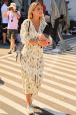 World © Octane Photographic Ltd. Formula 1 – Formula 1 – Hungarian Grand Prix - Hungaroring, Hungary. Thursday 28th July 2022 Paddock. Carlos Sainz'girl friend Isabel Hernaez.