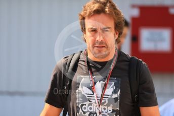 World © Octane Photographic Ltd. Formula 1 – Formula 1 – Hungarian Grand Prix - Hungaroring, Hungary. Thursday 28th July 2022 Paddock. BWT Alpine F1 Team A522 - Fernando Alonso.