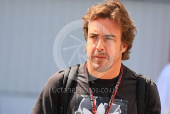 World © Octane Photographic Ltd. Formula 1 – Formula 1 – Hungarian Grand Prix - Hungaroring, Hungary. Thursday 28th July 2022 Paddock. BWT Alpine F1 Team A522 - Fernando Alonso.