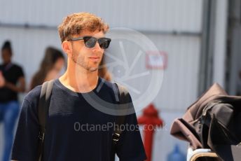 World © Octane Photographic Ltd. Formula 1 – Formula 1 – Hungarian Grand Prix - Hungaroring, Hungary. Thursday 28th July 2022 Paddock. Scuderia AlphaTauri AT03 - Pierre Gasly.