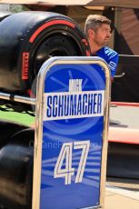 World © Octane Photographic Ltd. Formula 1 – Formula 1 – Hungarian Grand Prix - Hungaroring, Hungary. Thursday 28th July 2022 Paddock. Haas F1 Team VF-22 - Mick Schumacher tyre trolly.