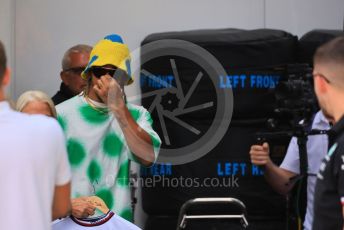 World © Octane Photographic Ltd. Formula 1 – Formula 1 – Hungarian Grand Prix - Hungaroring, Hungary. Thursday 28th July 2022 Paddock. Mercedes-AMG Petronas F1 Team F1 W13 - Lewis Hamilton.