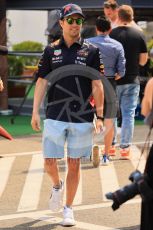 World © Octane Photographic Ltd. Formula 1 – Formula 1 – Hungarian Grand Prix - Hungaroring, Hungary. Thursday 28th July 2022 Paddock. Oracle Red Bull Racing RB18 – Sergio Perez.