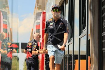 World © Octane Photographic Ltd. Formula 1 – Formula 1 – Hungarian Grand Prix - Hungaroring, Hungary. Thursday 28th July 2022 Paddock. Oracle Red Bull Racing RB18 – Sergio Perez.
