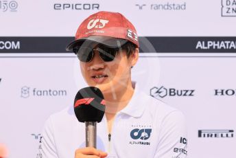 World © Octane Photographic Ltd. Formula 1 – Formula 1 – Hungarian Grand Prix - Hungaroring, Hungary. Thursday 28th July 2022 Paddock. Scuderia AlphaTauri AT03 - Yuki Tsunoda.